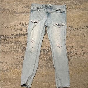 PacSun Light Blue Distressed Skinny Jeans